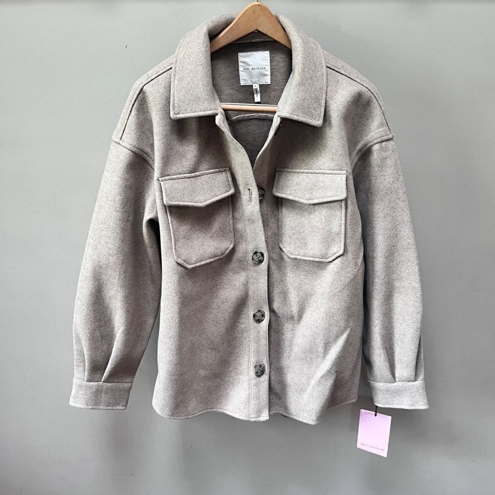 Avec Les Filles Oversized‎ Shirt Jacket / Shacket. New with Tags. Size M.